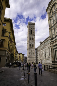 People in front of basilica di san marco - florence, tuscany, italy