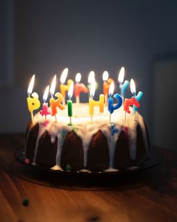 Happy birthday candle cake