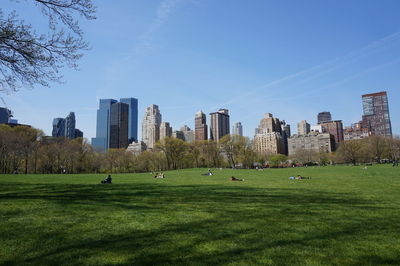 Panoramic view of city against sky