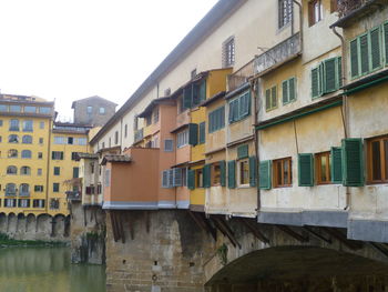 View of canal in city