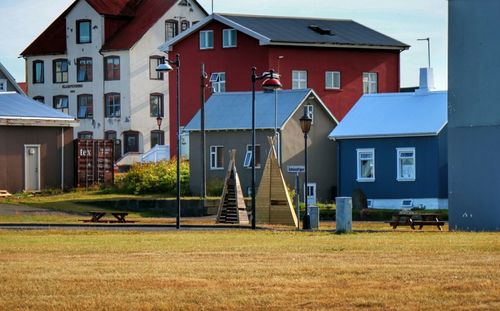 Houses against sky