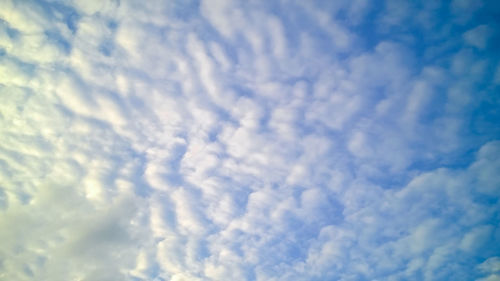 Low angle view of clouds in sky