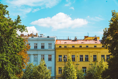 Low angle view of building against sky