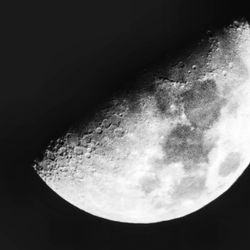 Close-up of moon at night