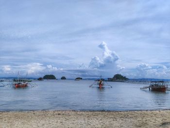 Scenic view of sea against sky