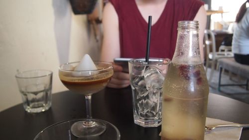 Close-up of drink on table