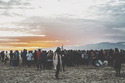 Group of people on beach