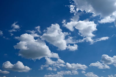 Low angle view of clouds in sky