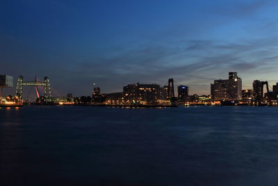 Skyline rotterdam by night