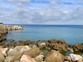 Scenic view of sea against sky