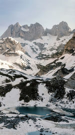 Trnovacko lake and albanian alps taken in june 2022