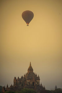 View of hot air balloon against sky