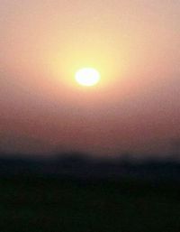 Scenic view of silhouette landscape against sky during sunset