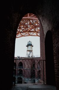 Low angle view of historic building