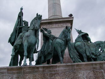 Low angle view of statue