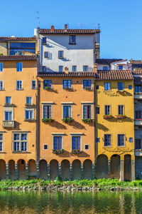 View of buildings against blue sky in florence, italy