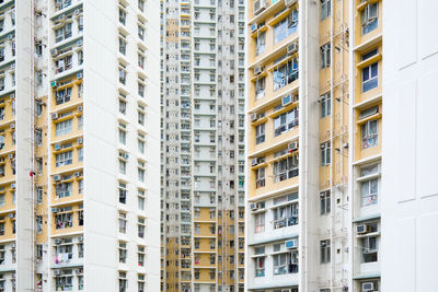 Low angle view of buildings in city