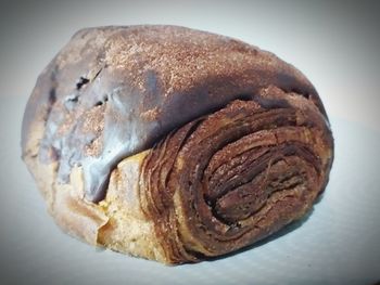 High angle view of bread on table