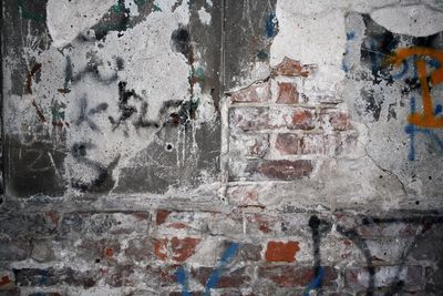 Close-up of weathered wall