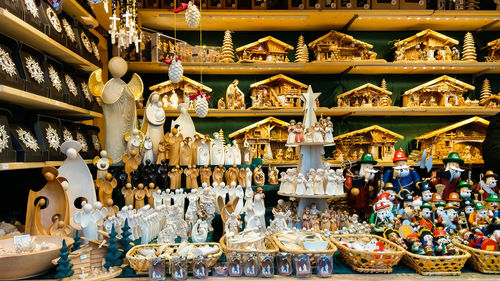 Various decorations for sale in store