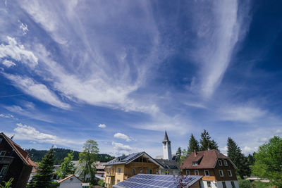 Houses against sky