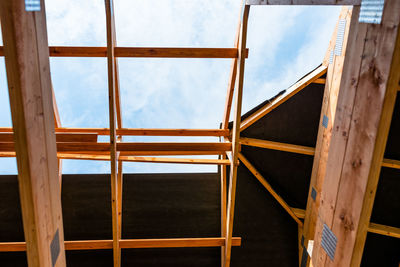 Low angle view of building against sky