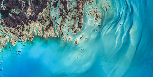 High angle view of swimming pool