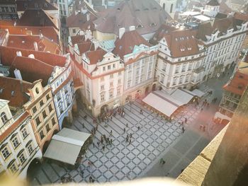 High angle view of cityscape