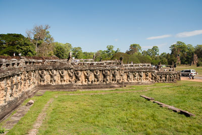 View of old ruins