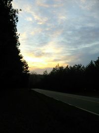 Road passing through landscape