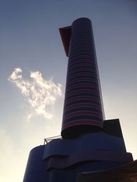 Low angle view of tower against sky