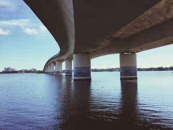 Below view of broadway bridge over halifax river