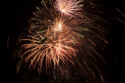 Long exposure of a fireworks at the turn of the year