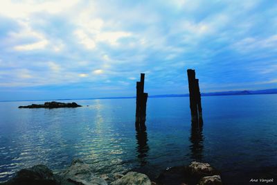 Scenic view of sea against sky