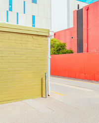 Closed door of building