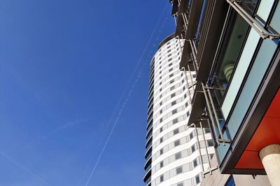 Low angle view of building against clear sky