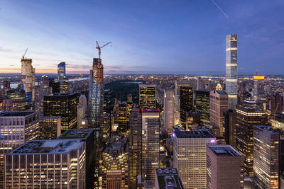 Aerial view of buildings in city