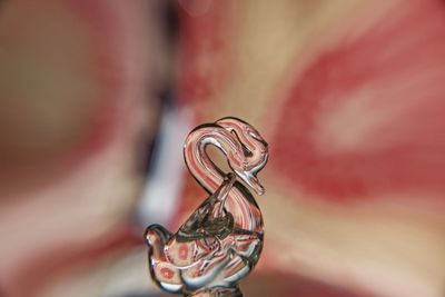 Close-up of heart shape on metal