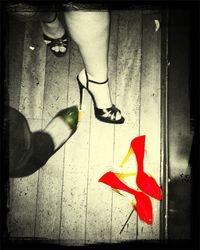 Low section of woman