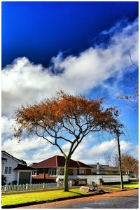 Built structure against cloudy sky