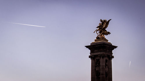 Low angle view of statue