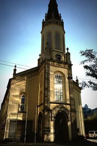 Low angle view of historic building