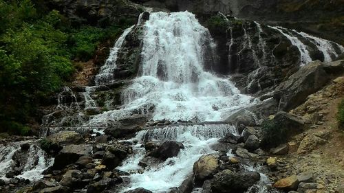 River flowing through rocks