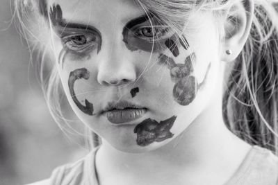 Close-up portrait of a girl