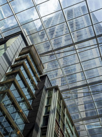 Low angle view of glass building
