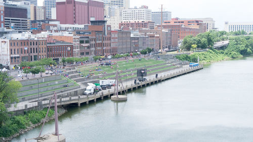 River with buildings in background