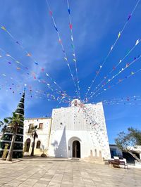 Low angle view of building against sky