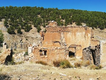 Old ruins against clear sky