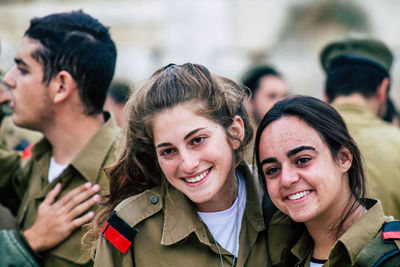 Portrait of a smiling young couple