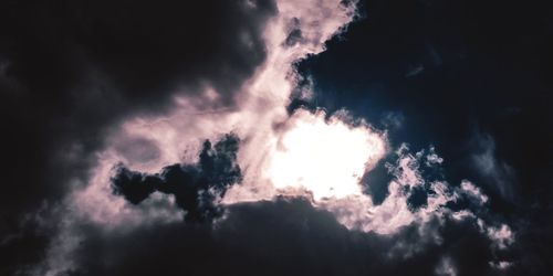 Low angle view of clouds in sky